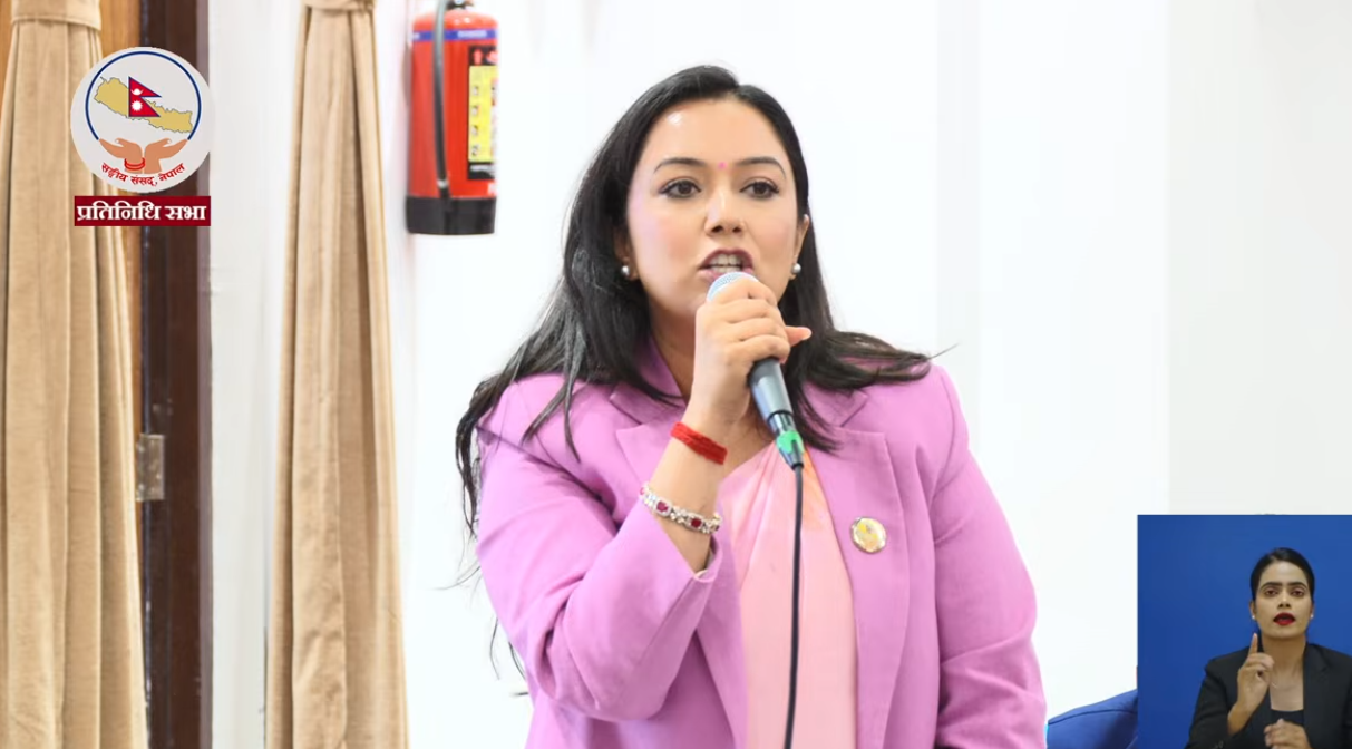 (राप्रपा) की प्रमुख सचेतक खुश्बु ओलीले संसदबाट सरकारलाई सोधिन् गरिब ले उपचार कहिले पाउँछन् ?